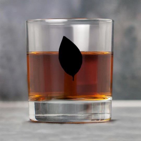 apple tree leaf silhouette Rock Glasses