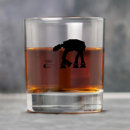 R2D2 vs AT-AT Rock Glasses