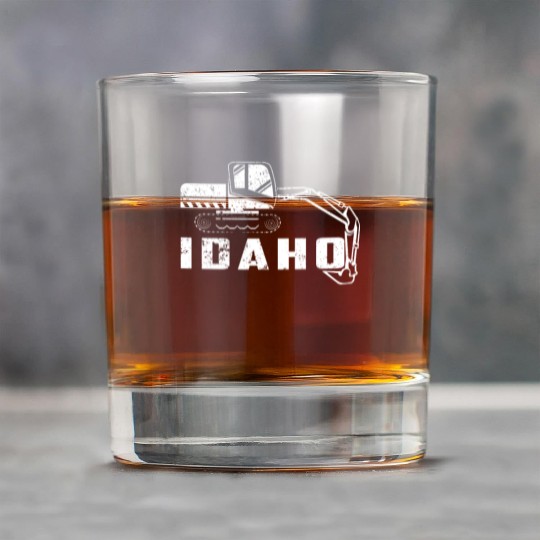 Huge Backhoe Toy Idaho Backhoe Rock Glasses
