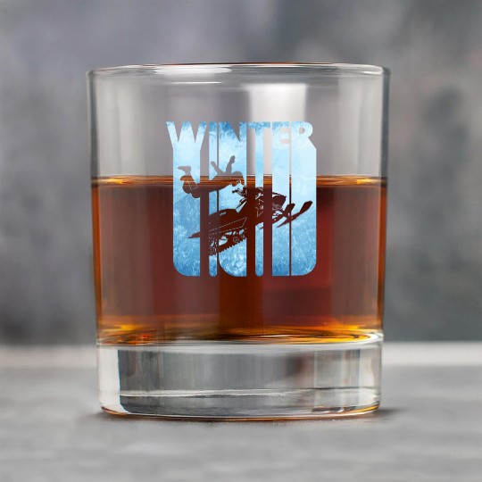 Retro Vintage Winter Holiday Sports.Snowmobile. Rock Glasses