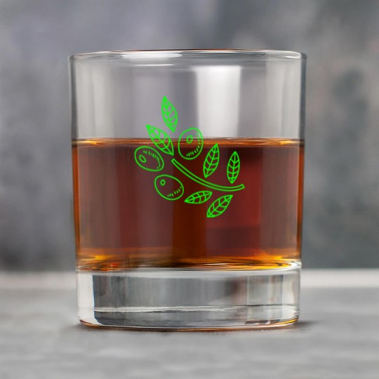 Olive branch Rock Glasses
