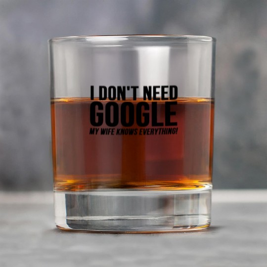 I Dont Need Google My Wife Knows Everything Rock Glasses