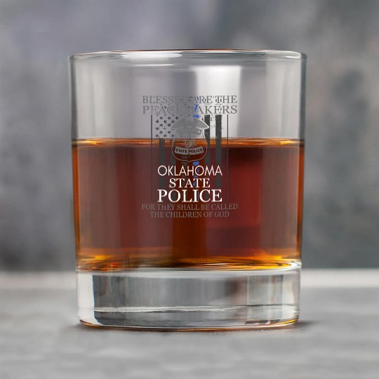 Oklahoma Highway Patrol Saint Michael Police Prayer Rock Glasses