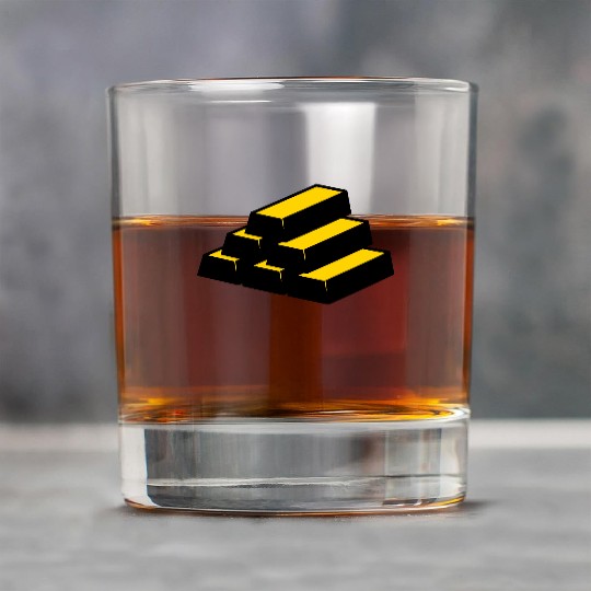 Gold ingot Rock Glasses