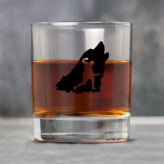 wolf body builder Rock Glasses