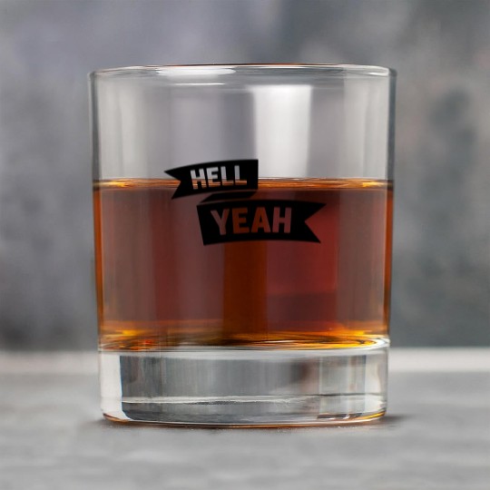 Hell Yeah Banner Rock Glasses