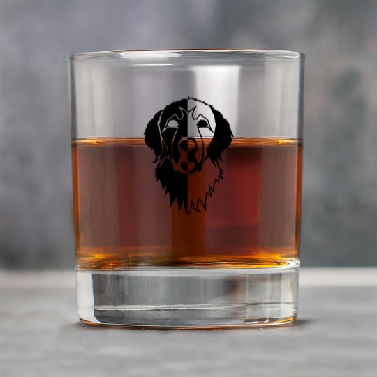 Great Pyrenees Head Rock Glasses