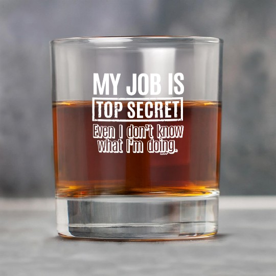 My Job Is Top Secret Rock Glasses Manager Boss Employer Fun