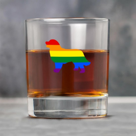 Gay Pride Dog Bernese Mountain Dog Gay Pride Dog Apparel Rock Glasses