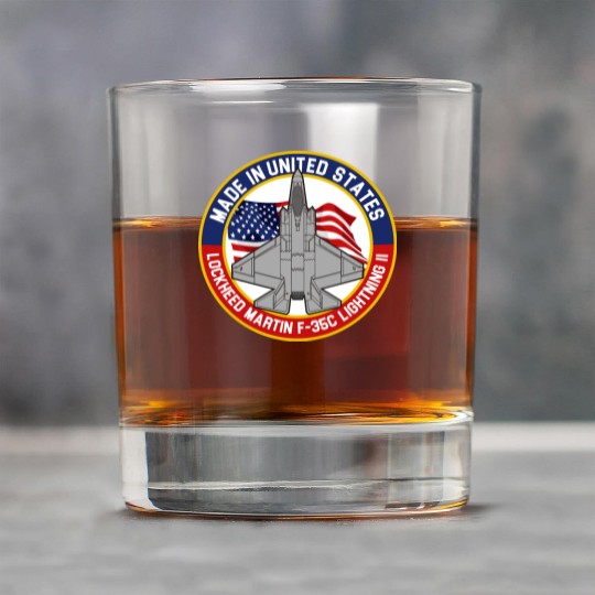 Lockheed Martin F-35C Lightning II - Made in USA Rock Glasses