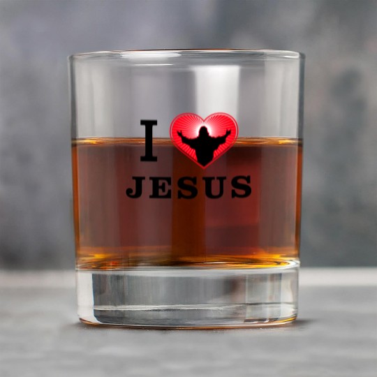 I Love Jesus Rock Glasses