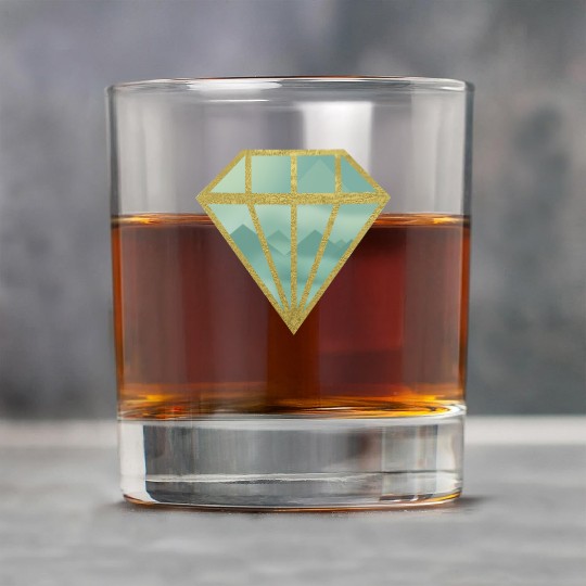 Golden Indie Diamond shape Mountain Rock Glasses