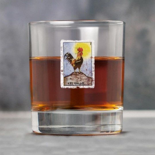 El Gallo Mexican Loteria Bingo Card Rock Glasses
