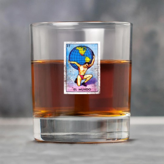 El Mundo Mexican Loteria Bingo Card Rock Glasses