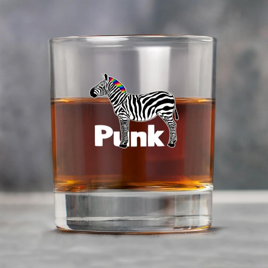 Zebra Punk Rock Music Mohawk Haircut Animal Humor Rock Glasses