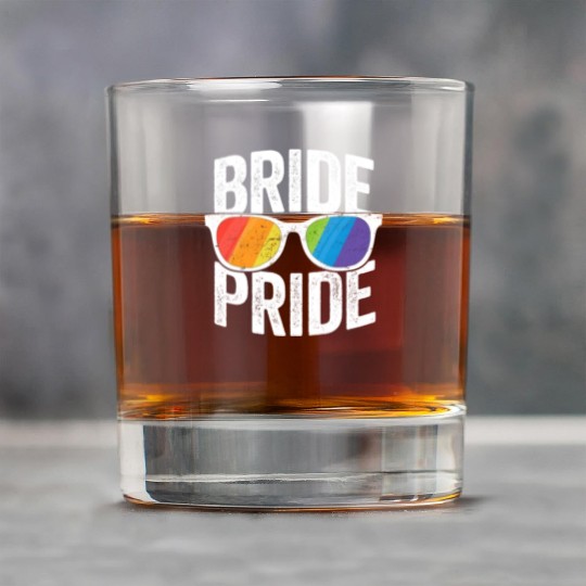 Bride Pride Bachelorette Party Rock Glasses LGBT Pride Lesbian