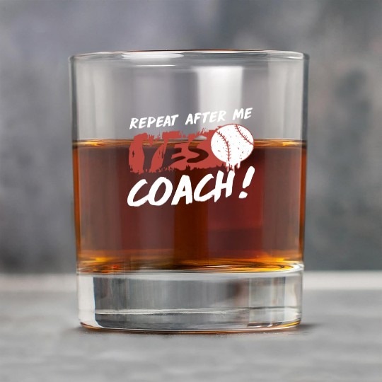 repeat after me yes coach baseball Rock Glasses