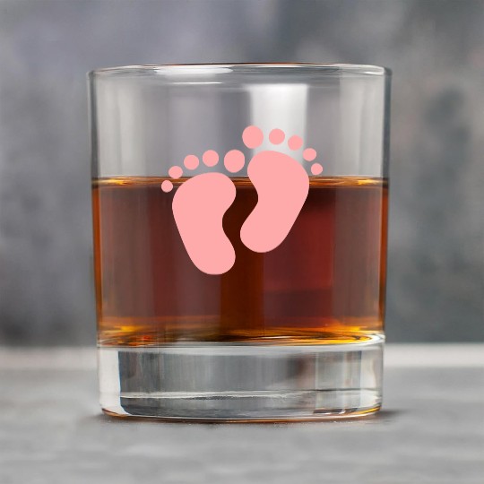 Baby Feet Pastel Pink Pregnancy Maternity Rock Glasses