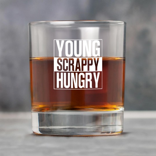 young scrappy hungry black and white Rock Glasses chef