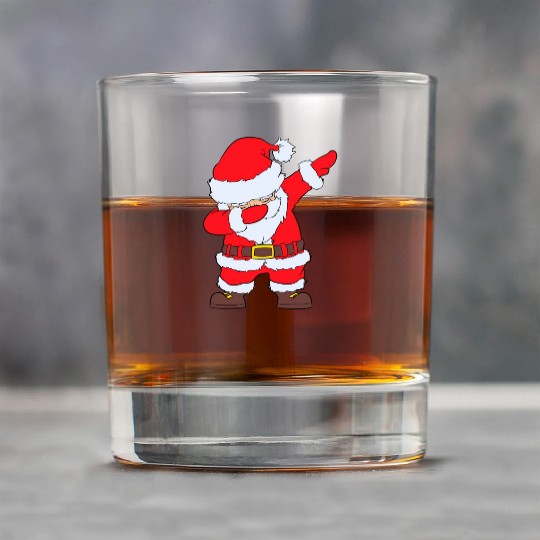 Dabbing Santa Rock Glasses Santa Claus Christmas Dab