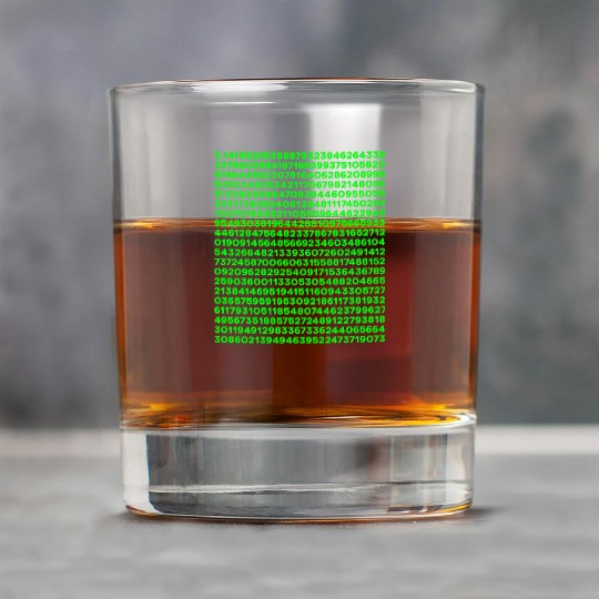 Pi Math 500+ Digits of 3.14 Teacher Gift Rock Glasses
