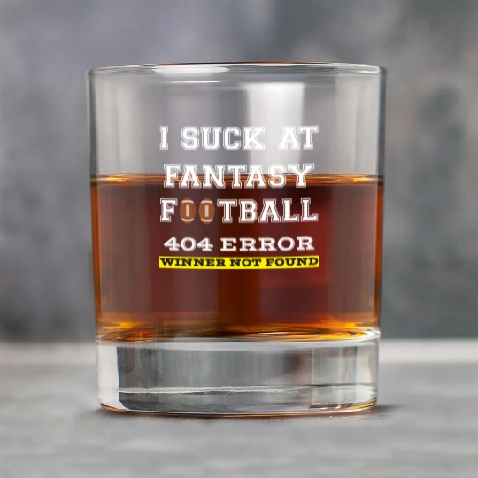 I Suck at Fantasy Football Loser funny best Rock Glasses