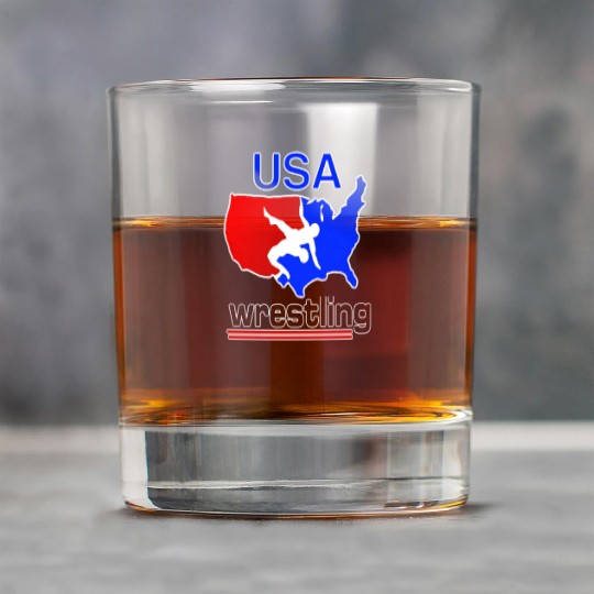 USA Wrestling Rock Glasses