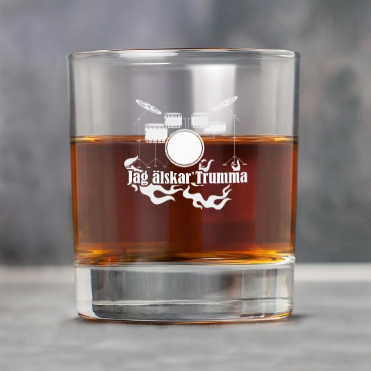 Swedish Bass And Drum Rock Glasses Present Gift Rock Glasses