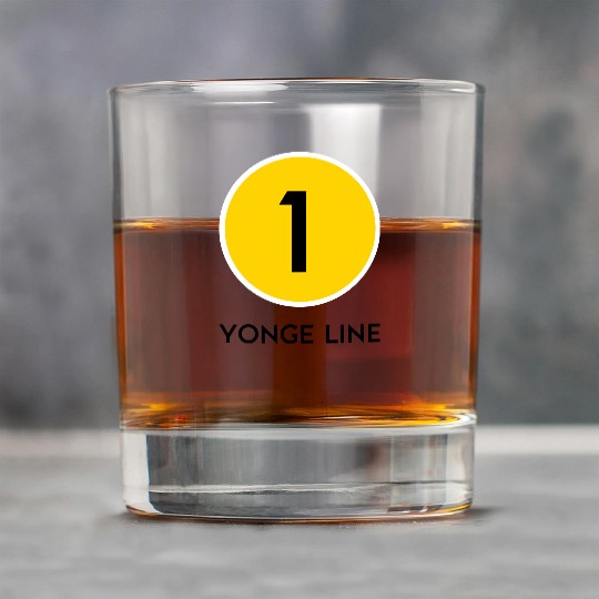 Yonge Street Subway Line Rock Glasses