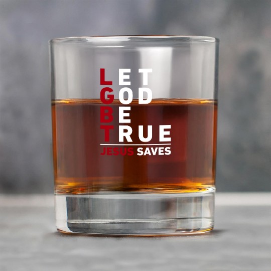 "Let God Be True, Jesus Saves" Christian Bible Rock Glasses