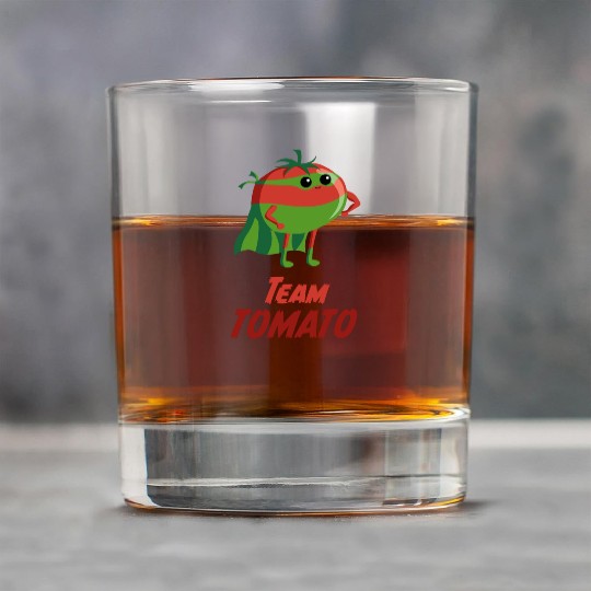 Team Tomato Vegetable vegan veggie Gardening Rock Glasses