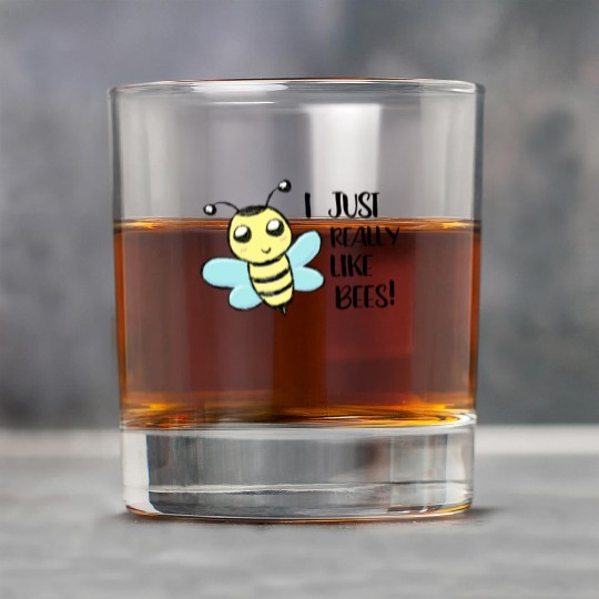 I just really like Bees Love Bee Beekeeper Rock Glasses