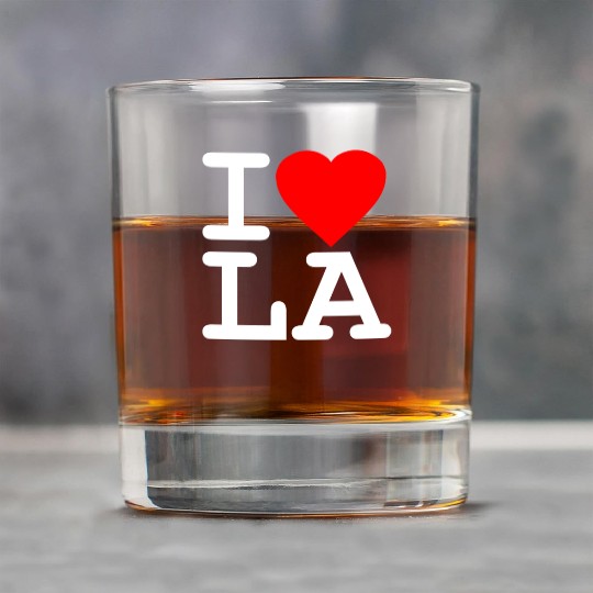 I Love LA Los Angeles Rock Glasses