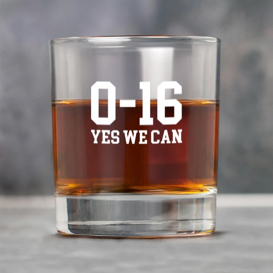Detroit Lions 0 16 Yes We Can Rock Glasses