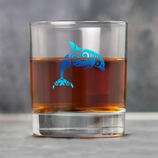 Maori Dolphin Polynesian T Tattoo Gift Idea Rock Glasses