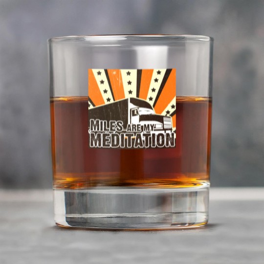 Truck Driver Load Miles Happy Trucker Road Runner Rock Glasses