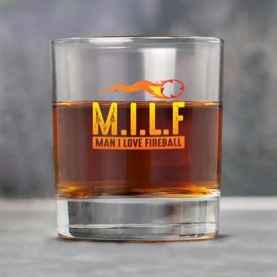 MILF Man I Love Fireball Funny ambiguous Rock Glasses