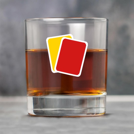 Red yellow card Rock Glasses