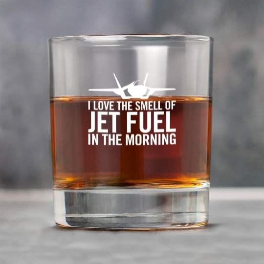 F-35 "I love the smell of jet fuel in the morning" Rock Glasses