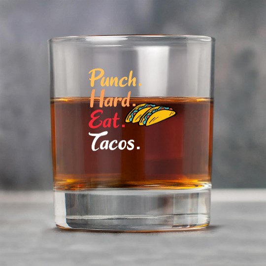 BOXING: Punch Hard Eat Tacos Rock Glasses