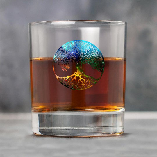 Tree of Life Mandala Rock Glasses