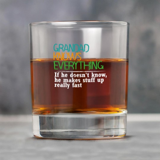 GRANDAD KNOWS EVERYTHING - GIFT FOR GRANDAD - FUNN Rock Glasses