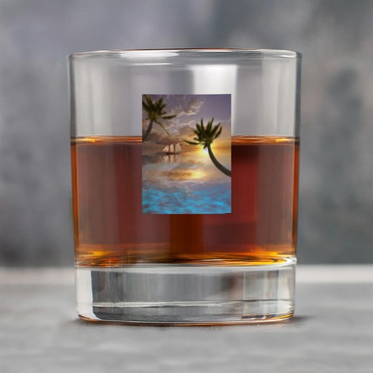 Tropical Waters Rock Glasses