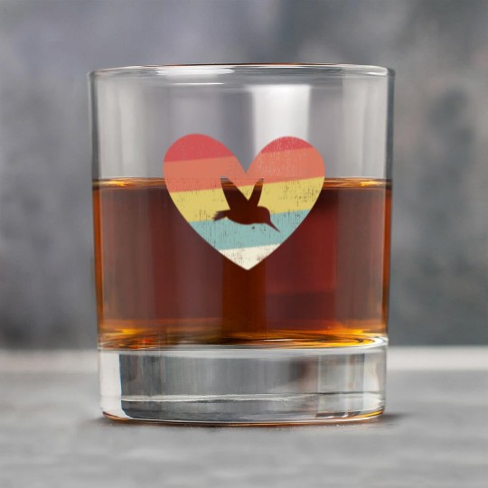 Bird watching Hummingbird Heart (Gift) Rock Glasses