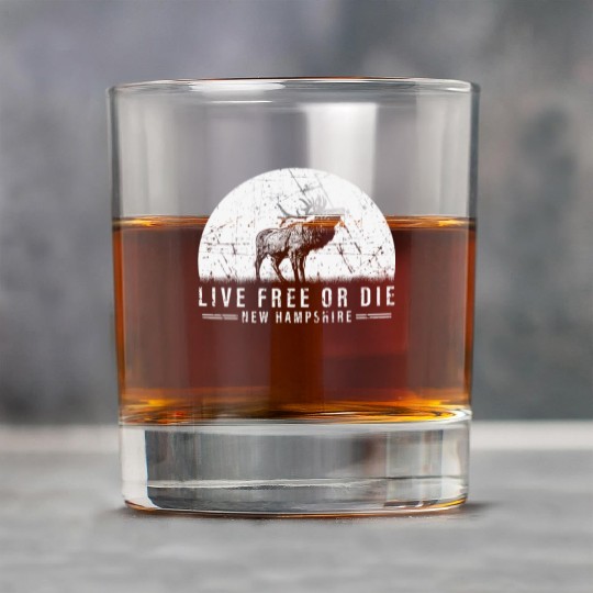 Live Free or Die New Hampshire Hiking Rock Glasses