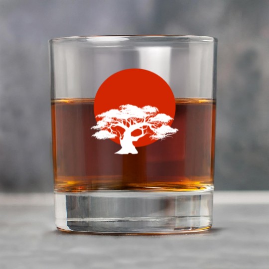 Miyagi-do Karate Bonsai Tree Martial Arts Japanese Rock Glasses