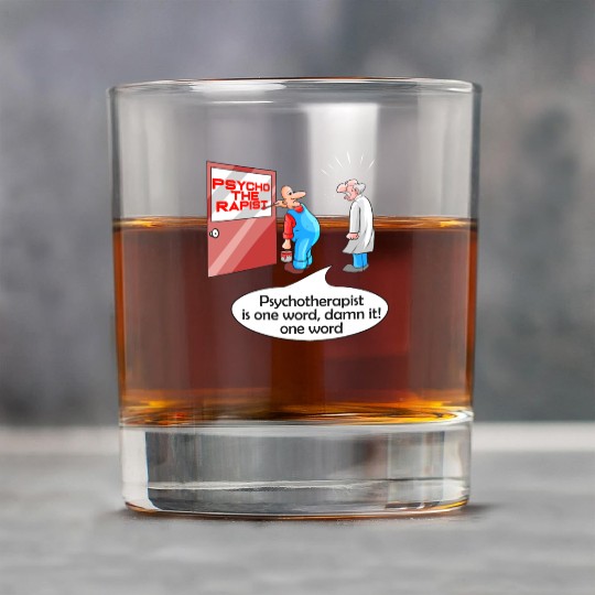 Psycho The Rapist - Funny Psychology & Therapist Rock Glasses