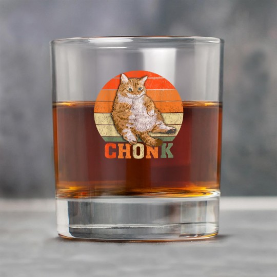 Funny Overweight Chubby Chonk Cat Meme Memes Rock Glasses