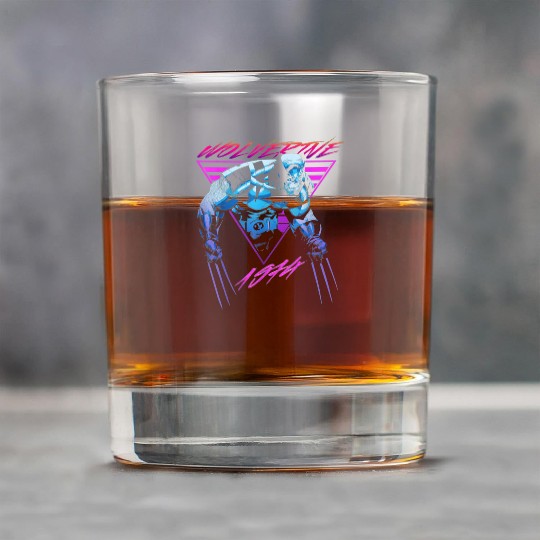 M-a-r-v-e-l W-o-l-verine Neon Retro Logan Graphic Rock Glasses