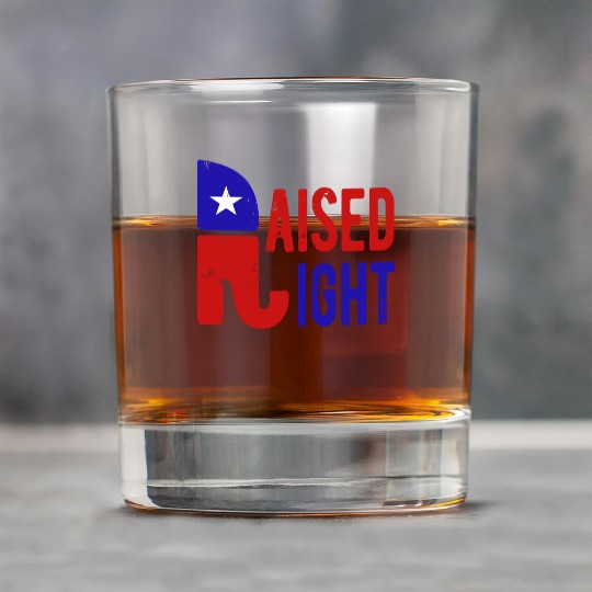 Raised Right Proud Republican Elephant Logo Usa Rock Glasses